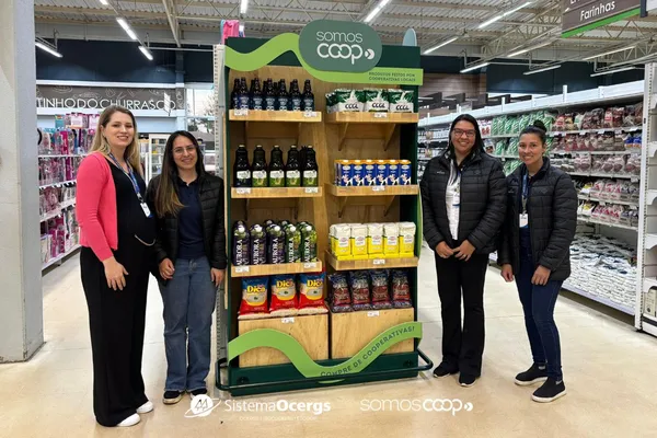 Cotripal destaca produtos cooperativistas em gôndolas exclusivas 