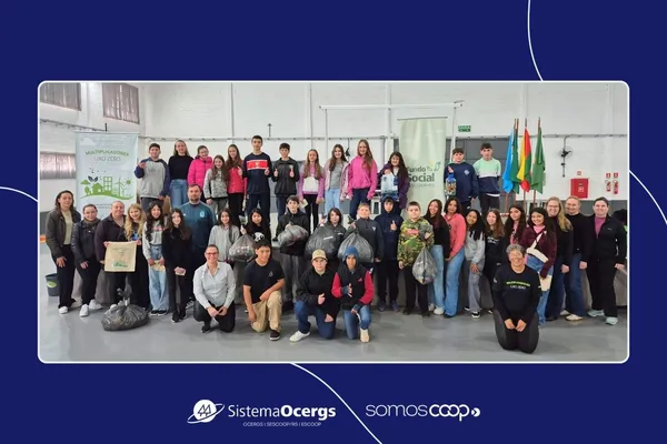 Cooperativismo leva sustentabilidade a escolas gaúchas