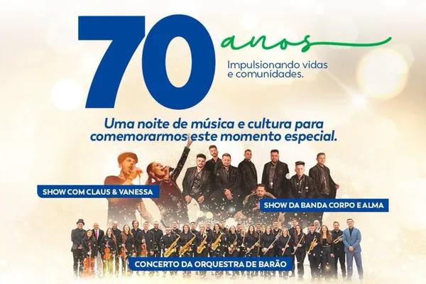 Certel celebra 70 anos com noite cultural gratuita em Teutônia