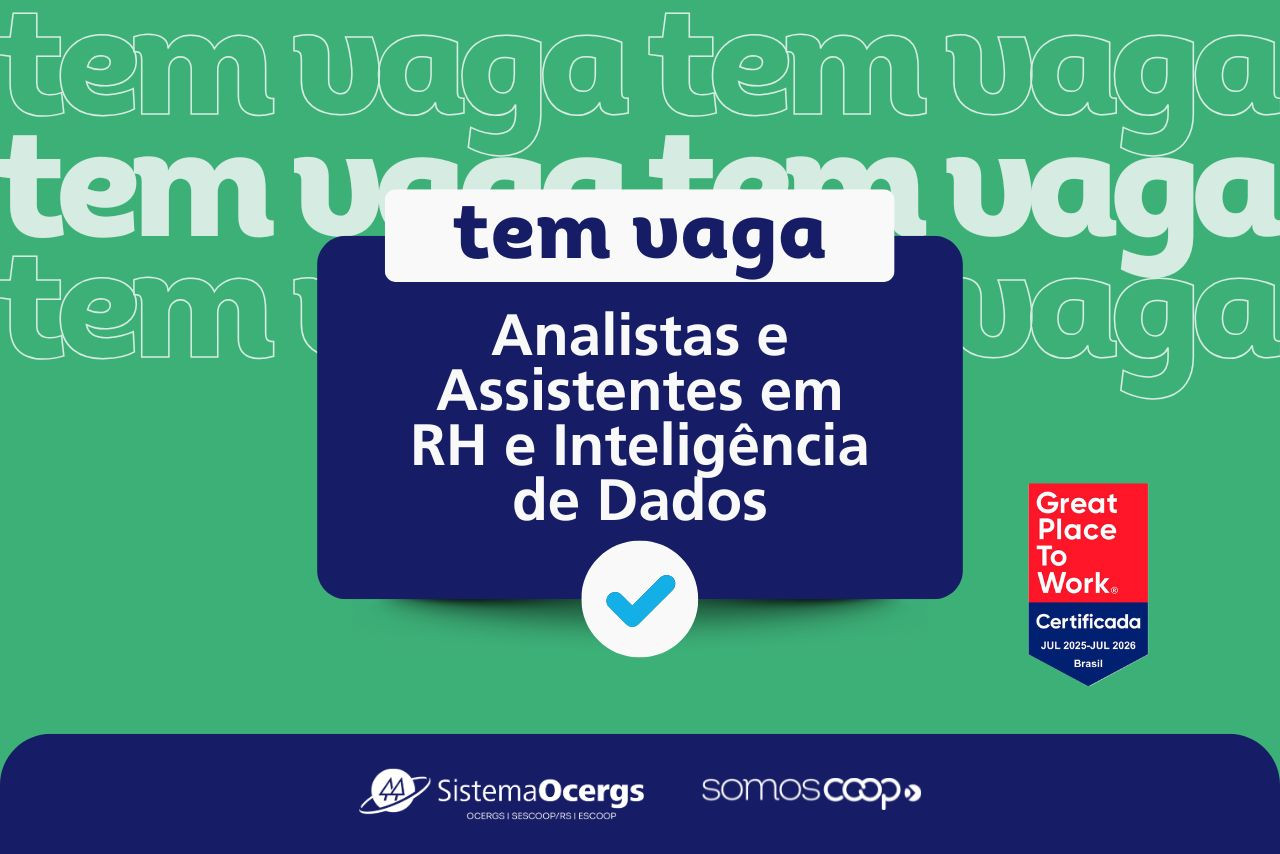 Tem vaga: Sistema Ocergs abre vaga para Analistas e Assistentes