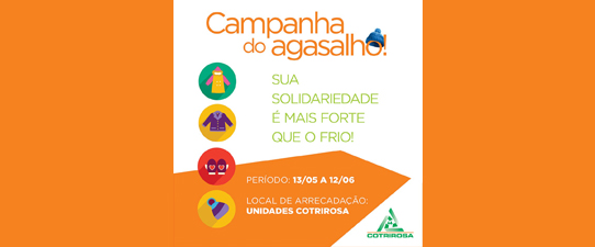 Cotrirosa realiza Campanha do Agasalho