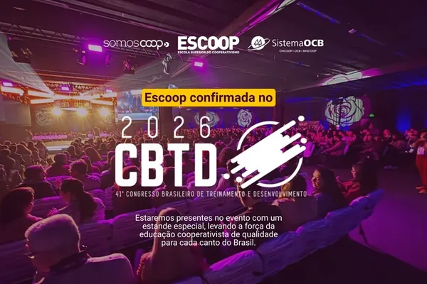 Escoop leva educação cooperativista ao CBTD 2026, em São Paulo